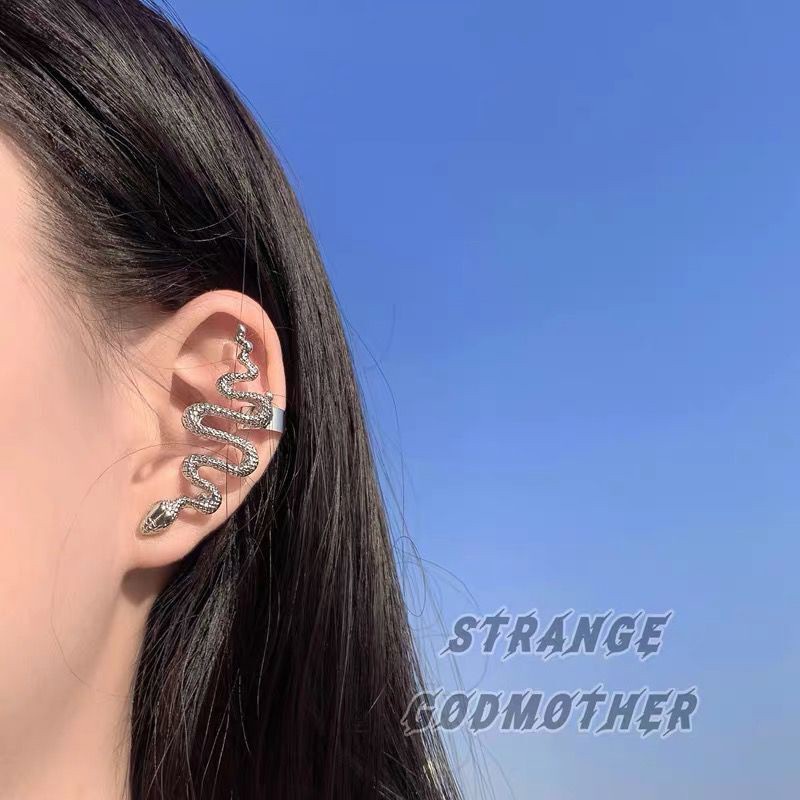 Khuyên Tai Hình Rắn Cá Tính Phong Cách Hip-Hop Hợp Thời Trang