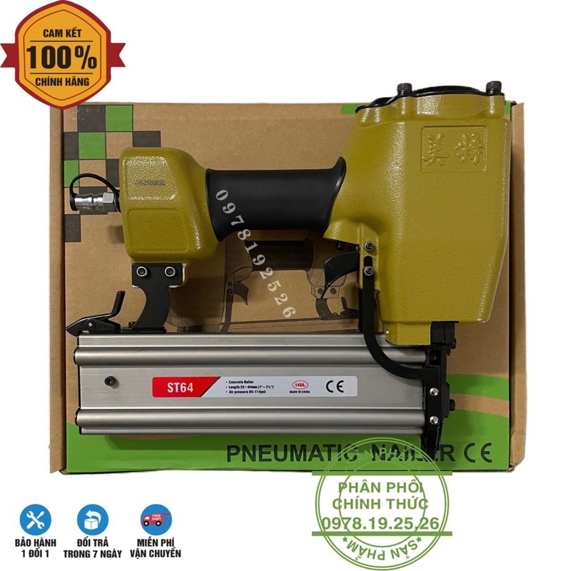 Súng Bắn Đinh Bê Tông ST64 MEITE - Dùng Hơi Nén Khí