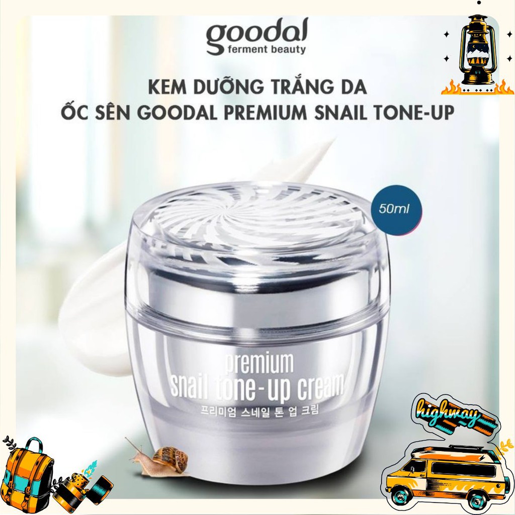 [ĐANG HOT] Kem dưỡng trắng Ốc Sên Goodal Premium Snail Tone-Up [HOT NHẤT]