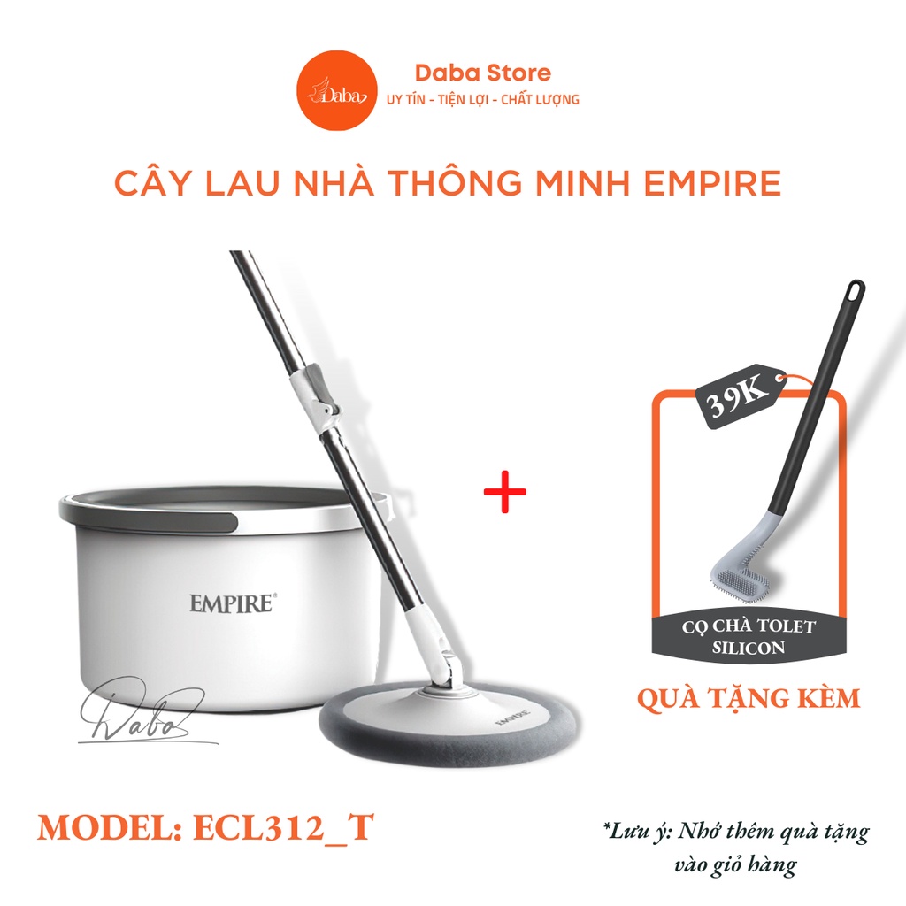 Bộ cây lau nhà tách nước bẩn EMPIRE - (E312) cây lau nhà tách nước bẩn thông minh tự vắt 360 độ, chổi lau nhà