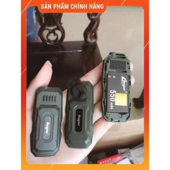 Điện thoại mini 2 sim kiểu dáng quân đội, có thể làm tai nghe blutooth