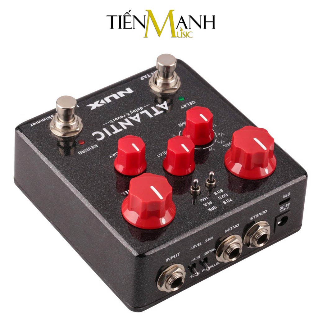 Phơ Đàn Guitar Nux Atlantic Reverb &amp; Delay NDR-5 (Bàn đạp Fuzz Effect Pedal) - Cam kết 100% Chính hãng