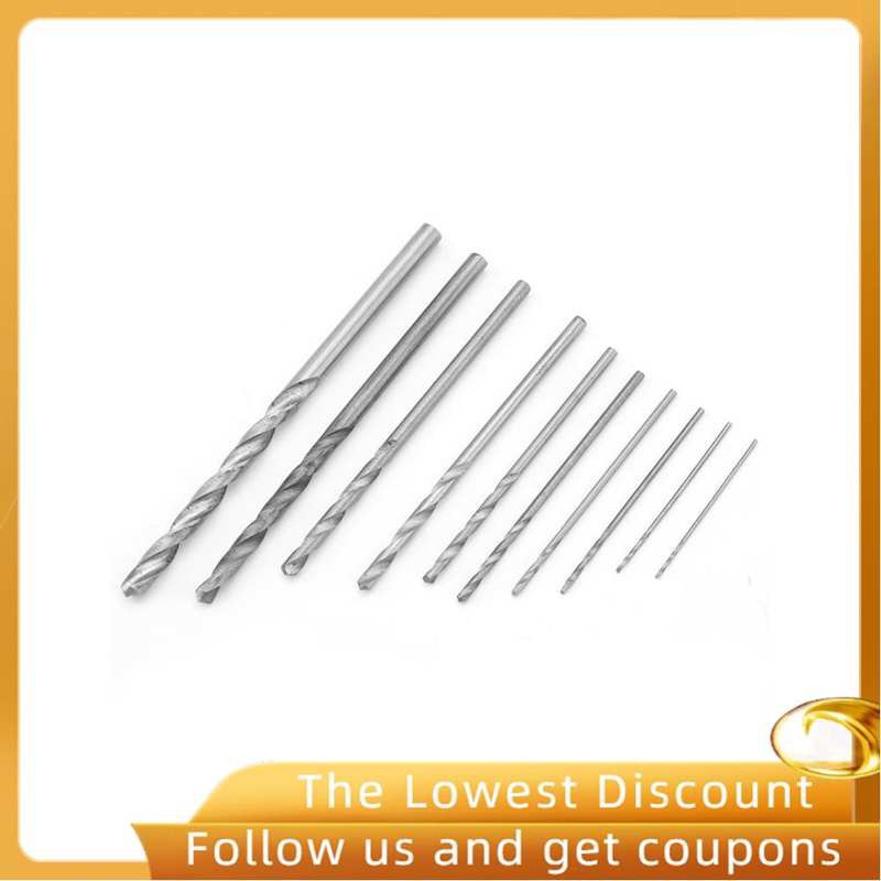 Set 10 mũi khoan 0.5-3mm bằng thép chuyên dụng