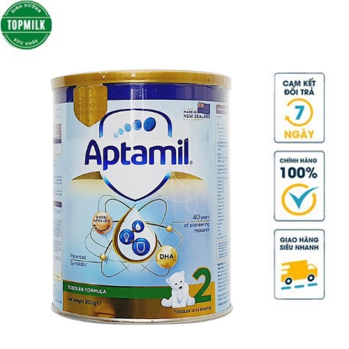 Sữa bột Nutricia Aptamil New Zealand số 2 cho bé hộp 900gr