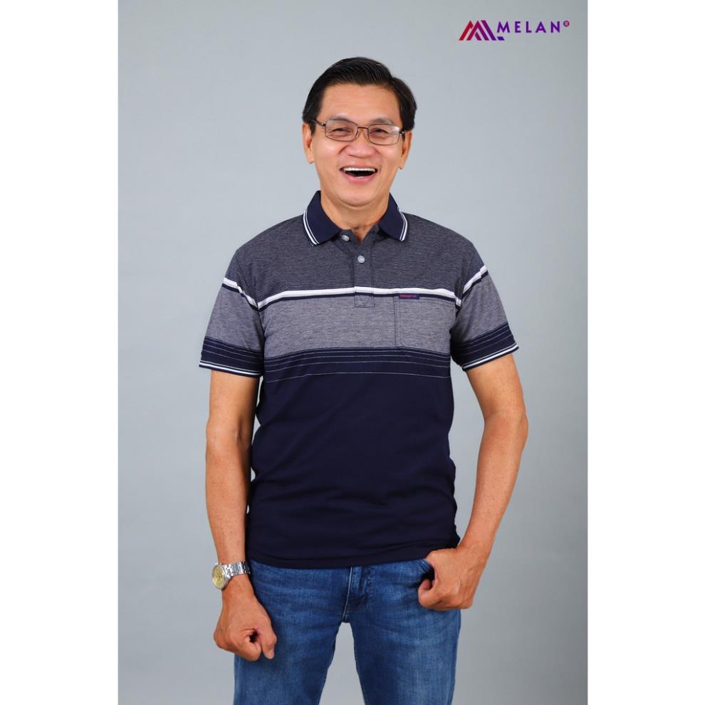 Áo thun nam trung niên cho người lớn tuổi vải cotton cao cấp ngắn tay sang trọng MELANSHOP68 ! !!