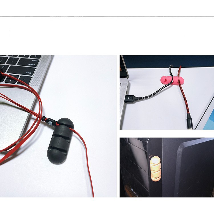 Bộ 10 nút kẹp giữ dây cáp sạc, dây chuột máy tinh và các loại dây khác | WebRaoVat - webraovat.net.vn