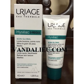 KEM DƯỠNG GIẢM MỤN URIAGE EAU THERMALE HYSEAC 3 - REGUL SOIN GLOBAL 40ML