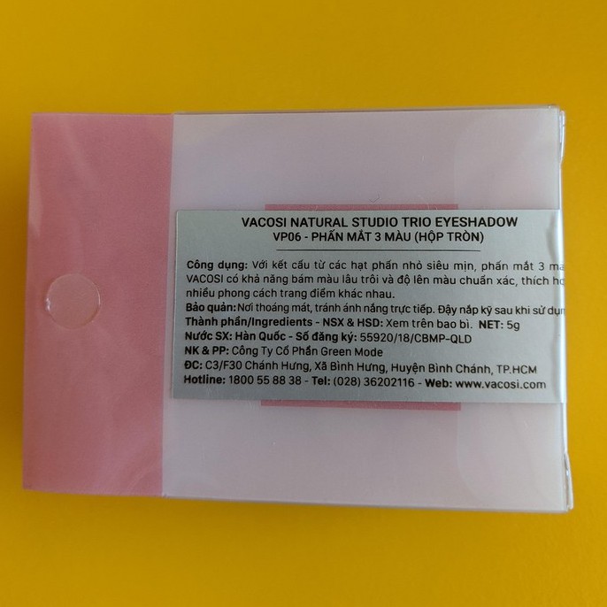 Phấn Trio Vacosi phấn mắt 3 màu full bảng màu | BigBuy360 - bigbuy360.vn
