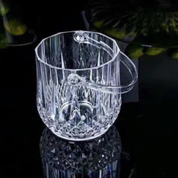 Xô ngâm rượu & đựng đá nhựa trong suốt 1.0lit