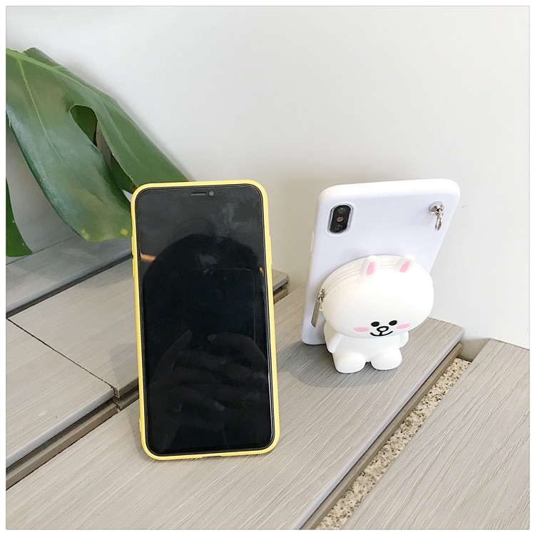 Ốp điện thoại silicone họa tiết gấu Brownie/ thỏ cony/ vịt moon 3d cho Xiaomi Mi 9 9SE 9T CC9 CC9E 8 8Lite 8Pro