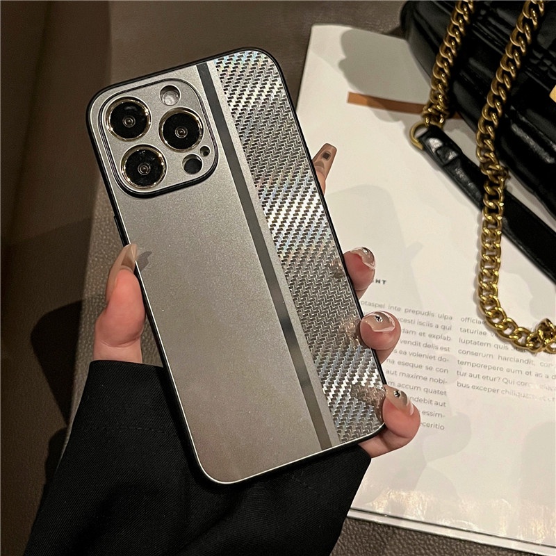 Ốp Điện Thoại Sợi Carbon Chống Sốc Sang Trọng Cho IPhone 13 pro MAX13 12 pro MAX 12 pro