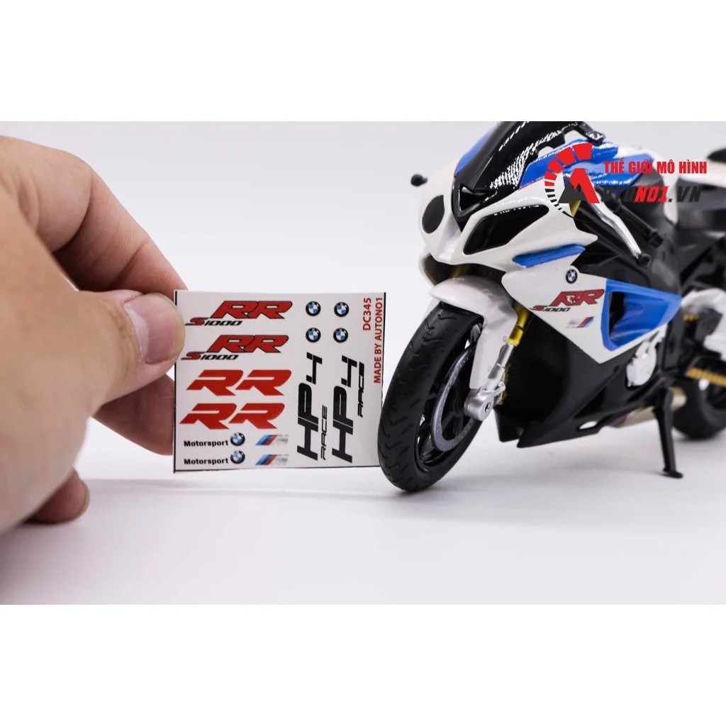 DECAL NƯỚC ĐỘ BMW S1000RR - HP4 TỈ LỆ 1:12 AUTONO1 DC345