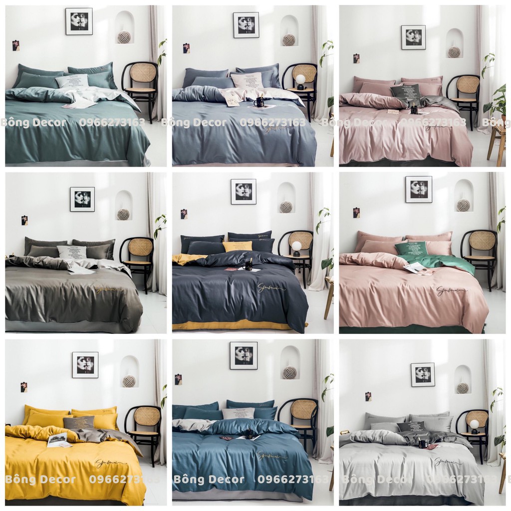 Bộ Chăn Ga Gối Lụa Tencel Sumoi Cao Cấp 2021 (hàng loại 1)