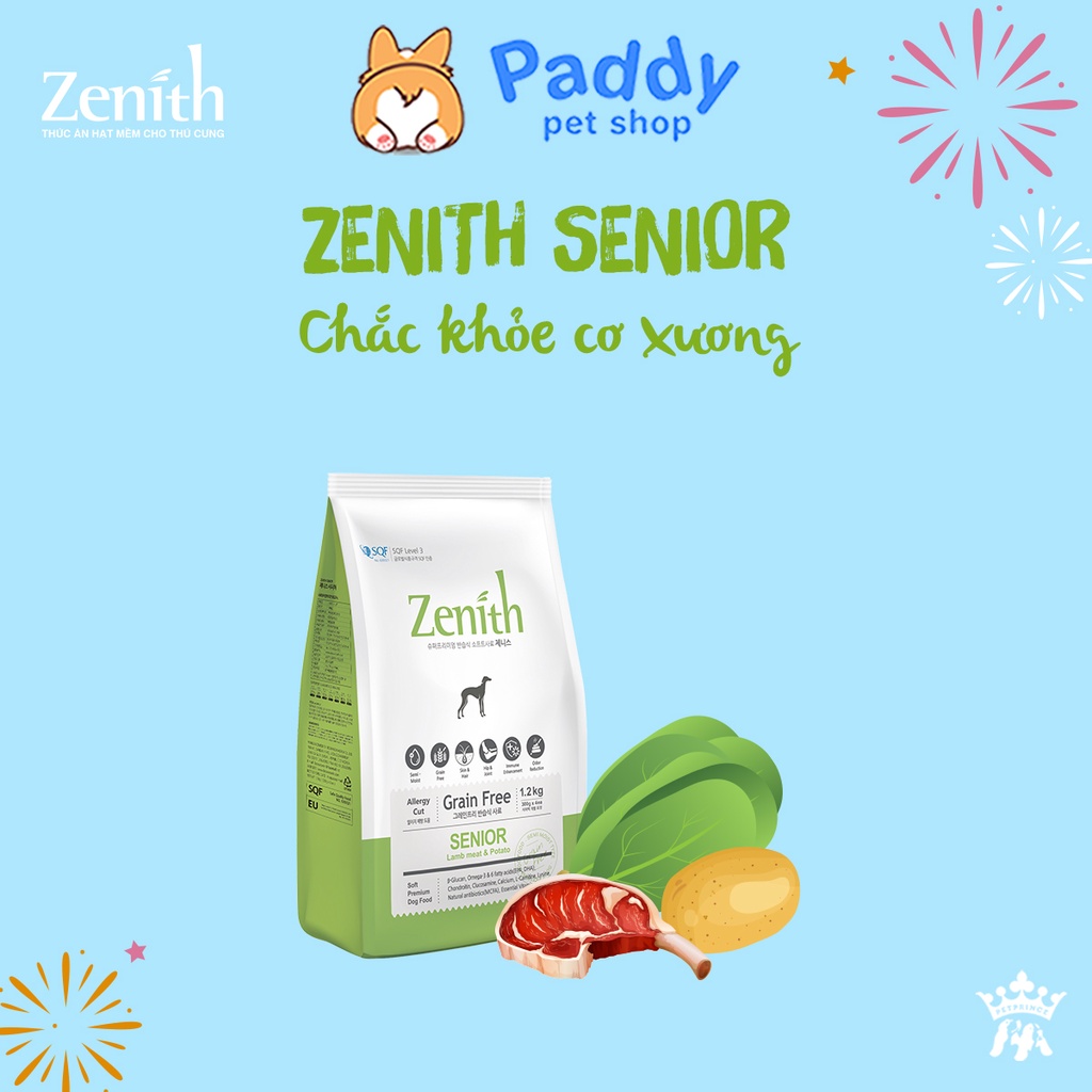 Hạt Mềm Zenith Senior Cho Chó Già Túi 3kg