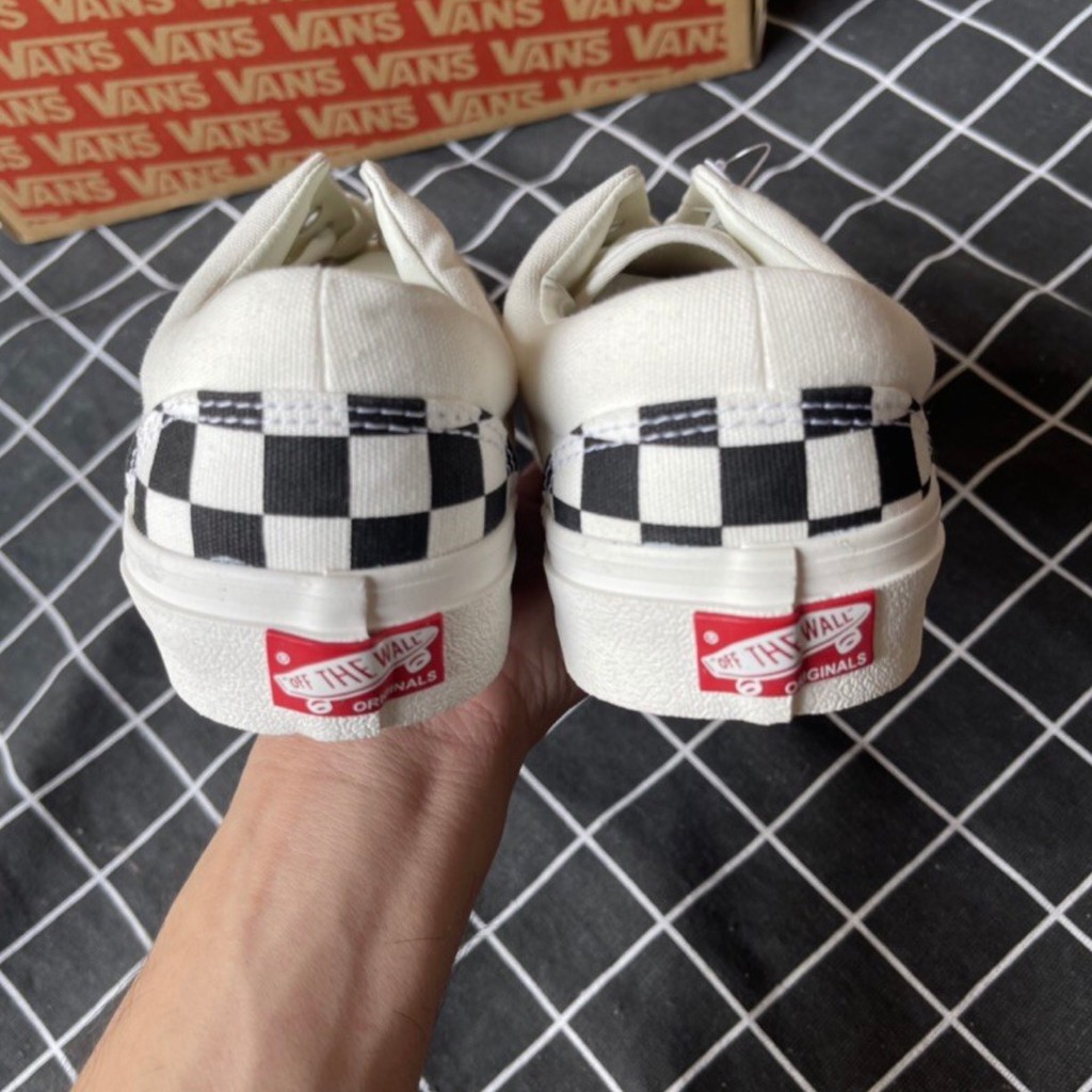 Giày Vans caro lười buộc dây, vans old siêu xinh full box, bill | BigBuy360 - bigbuy360.vn