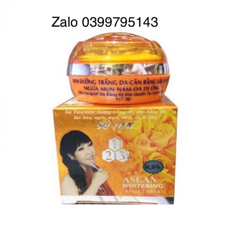 Kem Sứ Tiên Cam Dưỡng trắng Da ngừa lão hoá