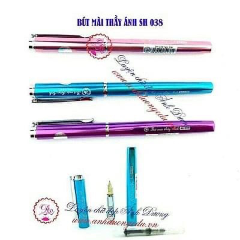 Bút máy thầy ánh,bút bơm mực ánh dương Sh038,bút máy ngòi mài