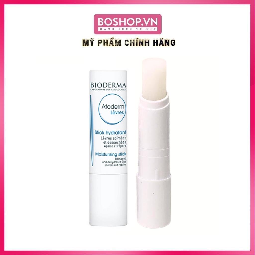 Son Dưỡng Môi Không Màu Bioderma Atoderm Moisturising Stick Chính Hãng Có Bill