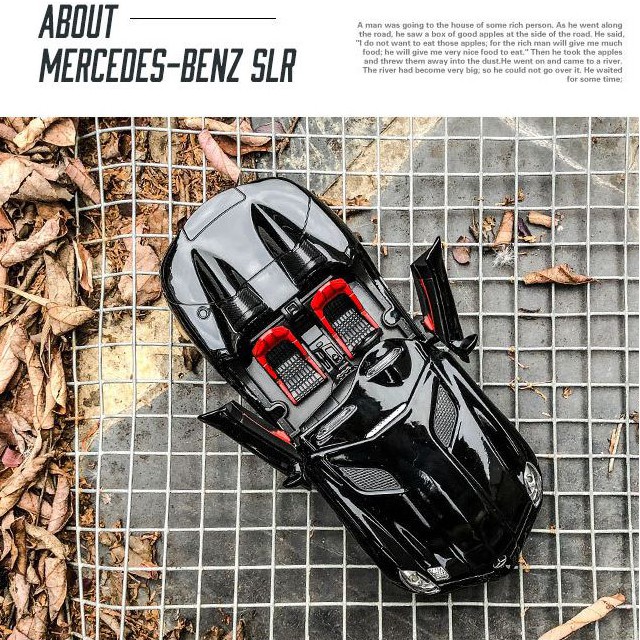 Xe mô hình kim loại Mercedes-Benz SLR Tỷ lệ 1:32