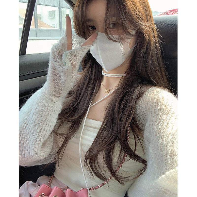 Áo sweater Chống Nắng Dài Tay Phong Cách Hàn Quốc Thời Trang 16z Với 3 Màu Lựa Chọn2022041302