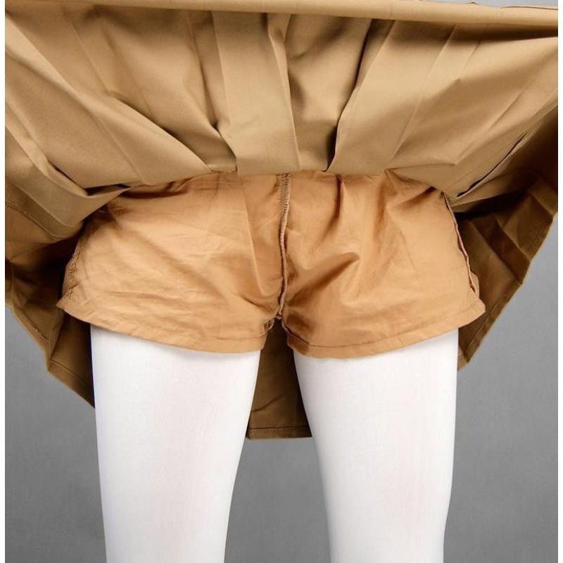 Chân Váy Xếp Ly Lưng Cao Màu Đen Phong Cách Anh Quốc Cho Bé Gái