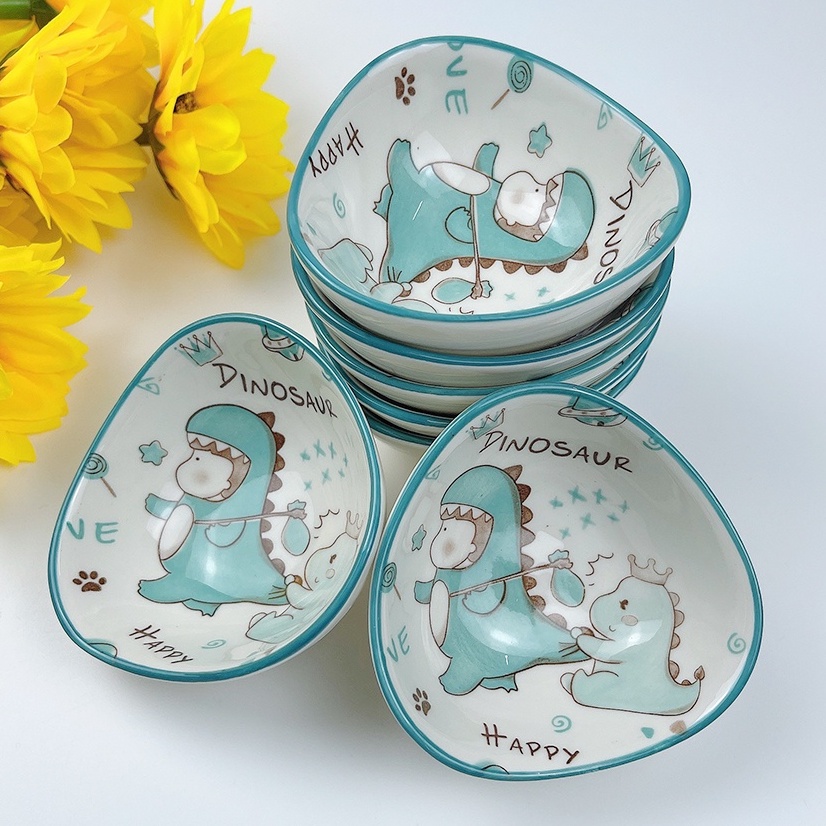 Bát sứ ăn dặm cho bé màu hồng xinh xắn size mini dung tích 30-150ml, đồ dùng ăn dặm kiểu nhật cho bé Shopmegold1