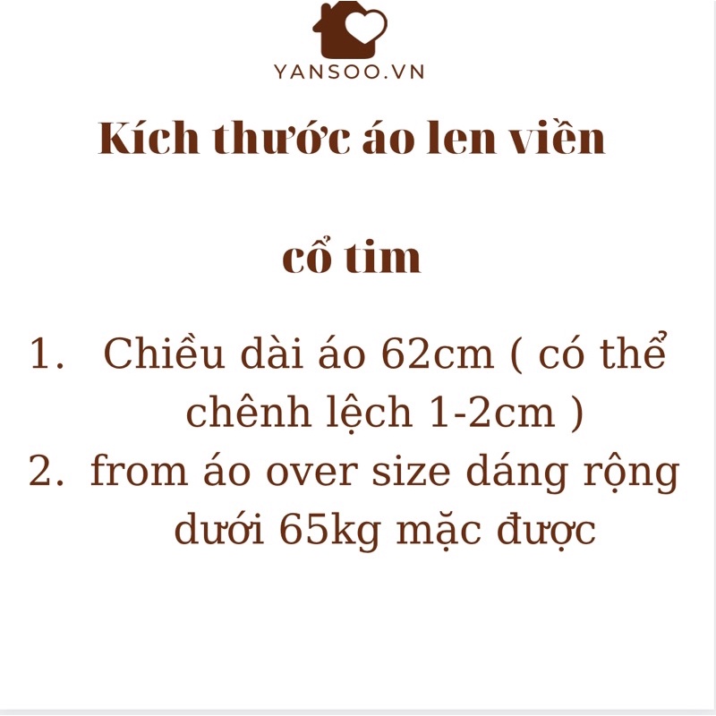 Áo len nữ cổ v from rộng Áo len cổ tim viền tay dài basic Hàn Quốc YANSOO