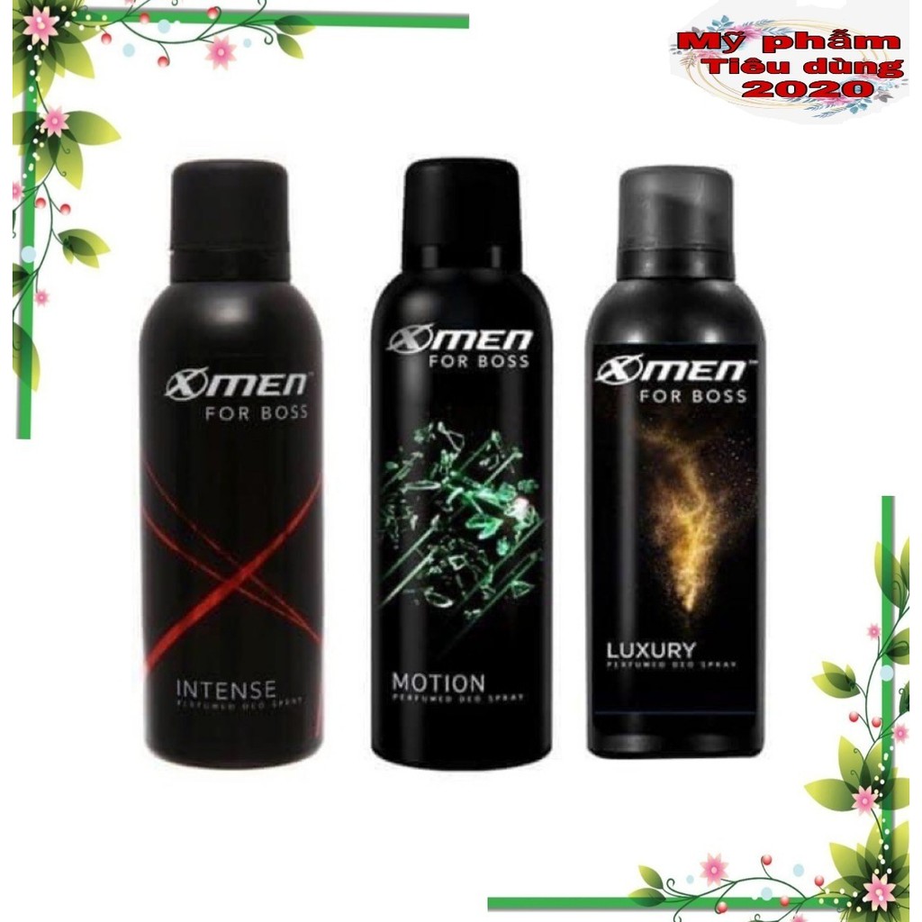 [Chính Hãng] Xịt Khử Mùi Xmen For Boss Intense/Motion/Luxury 150ml