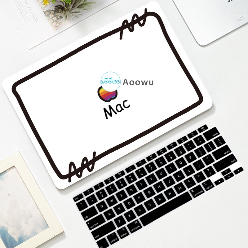 Ốp Điện Thoại Màu Đen Họa Tiết Graffiti Cho 2021 MacBook Pro 14 inch Pro 16 inch A2442 A2485 M1 Pro Max 2020 Air Pro 13 inch A2337 A2338