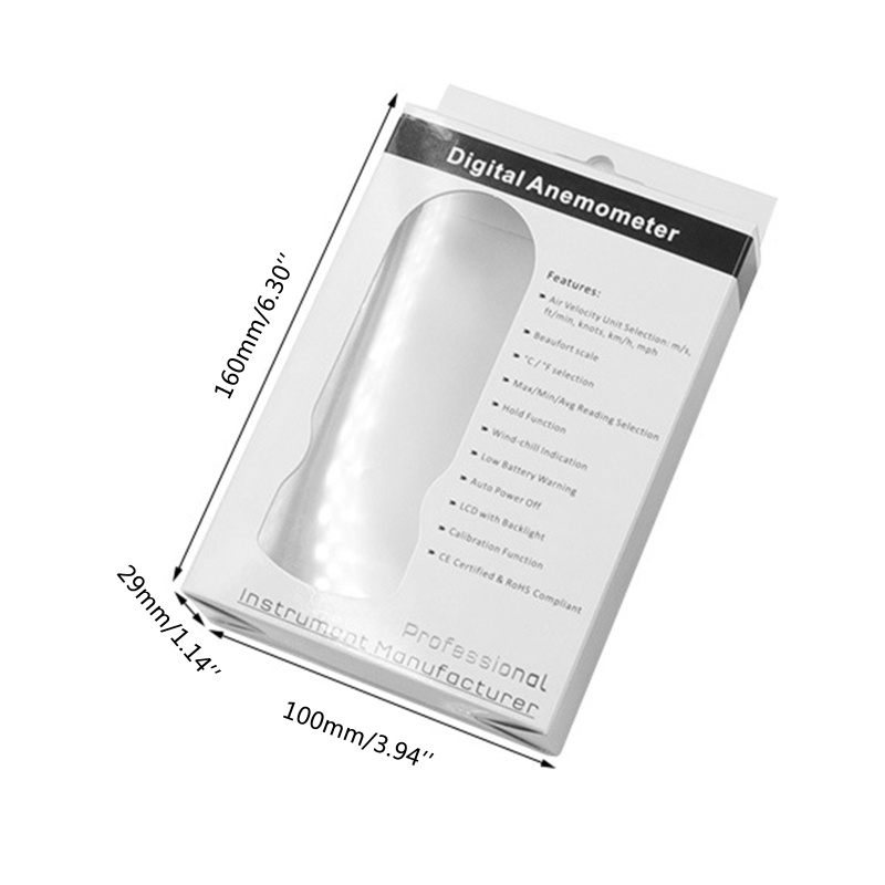 Thiết Bị Đo Tốc Độ Gió Hiển Thị Màn Hình Kỹ Thuật Số