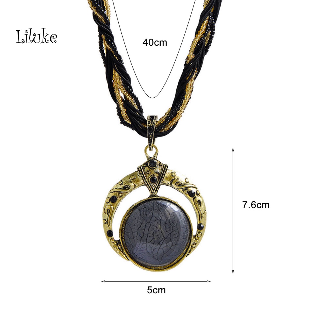 Vòng cổ Hợp Kim Mạ Vàng / Bạc Nhiều Lớp Đính Hạt Nhỏ Xinh Xắn Cho Nữ