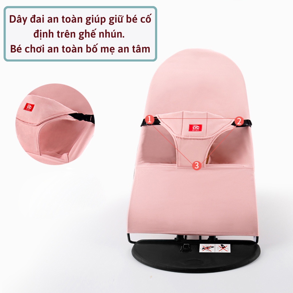 Vỏ bọc ghế nhún rung chống võng lưng cho trẻ sơ sinh, chất liệu cotton dày dặn thoáng mát cho bé, Shop Bố Sam
