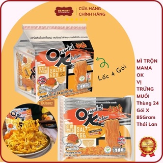 ( SỈ 6 LỐC ) MÌ TRỘN TRỨNG MUỐI OK Thái Lan - 1 LỐC 4 GÓI