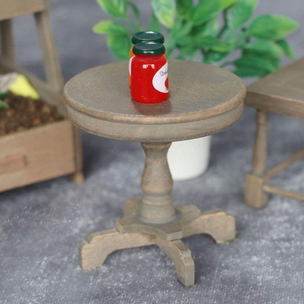 LUOL Bàn Cà Phê Mini Tỉ Lệ 1: 12 Trang Trí Nhà Búp Bê