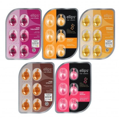 Serum Dầu Cá Ellips Dưỡng Tóc (1 Vỉ 6 viên & Hộp 2 Vĩ x 6 Viên) | BigBuy360 - bigbuy360.vn