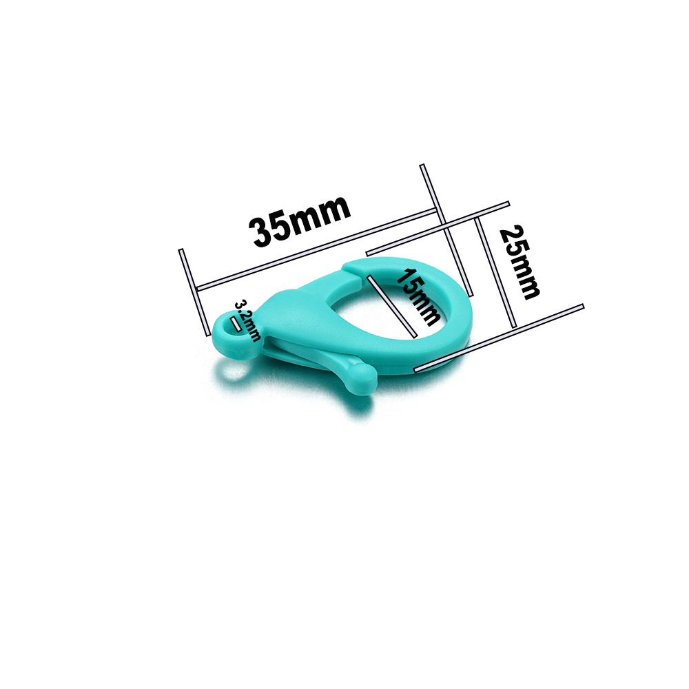 Set 10 Móc Càng Cua Bằng Nhựa Nhiều Màu Sắc Dùng Để Làm Đồ Trang Sức Diy