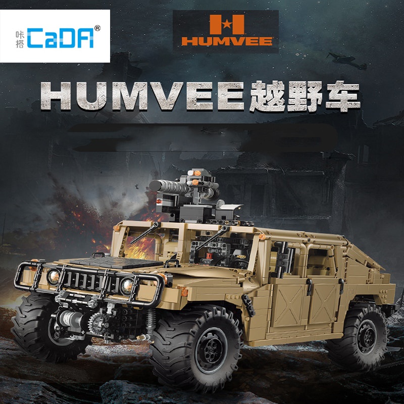 Đồ chơi Lắp ráp Mô hình siêu xe CaDA 1:8 HUMVEE Off-Road Vehicle C61036