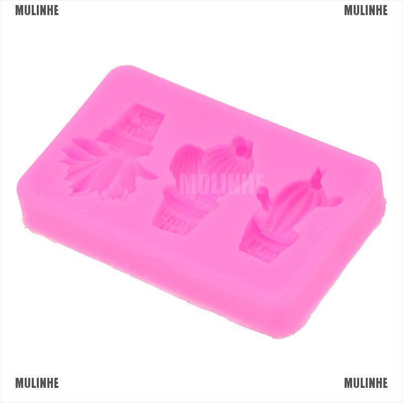 Khuôn Silicone Làm Bánh Hình Cây Xương Rồng DIY