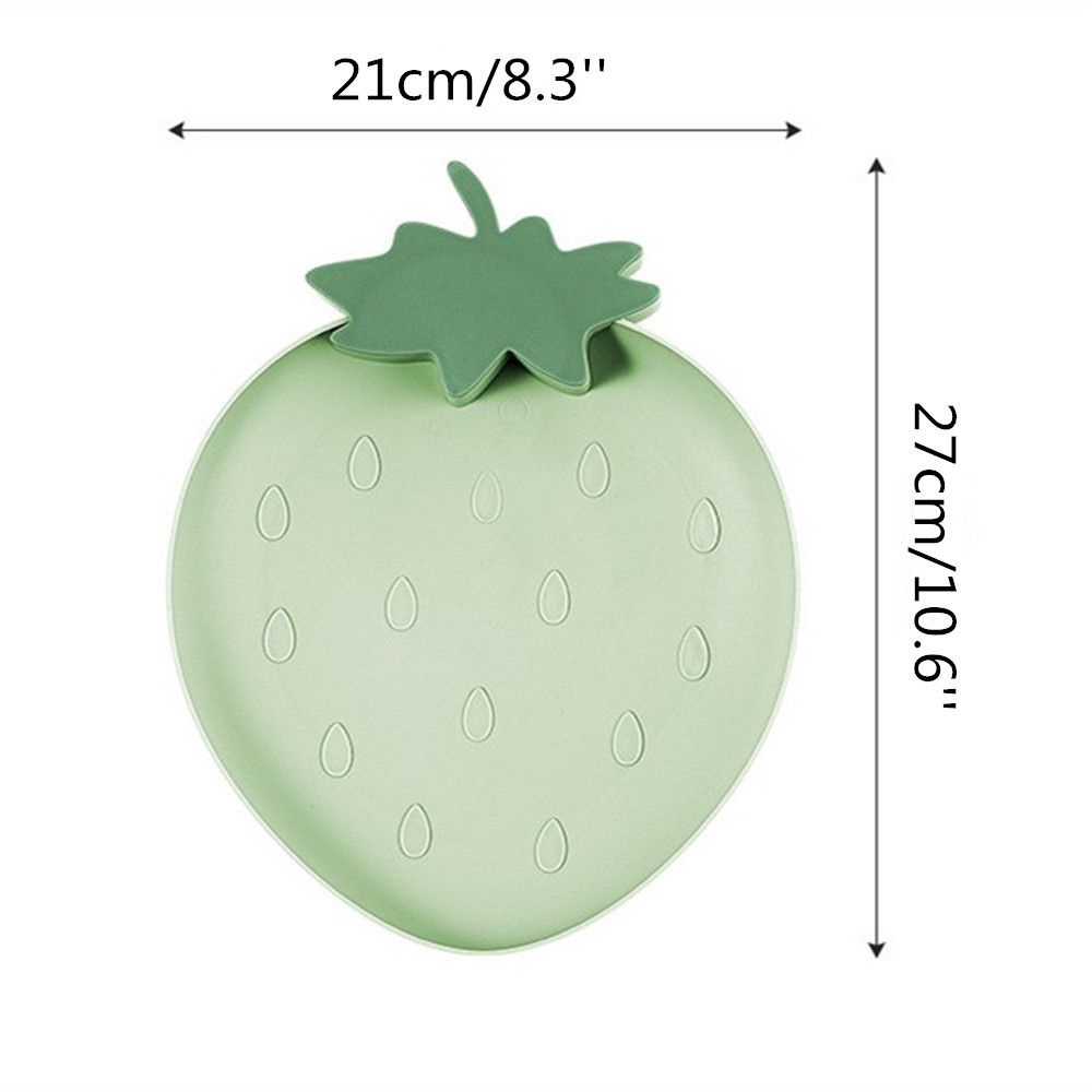 CONOPERYĐĩa đựng trái cây/ đồ ăn vặt  bằng nhựa thiết kế hình quả dâu nhiều màu dễ thương