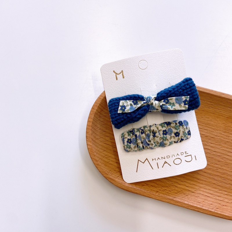 Set 2 Kẹp Tóc Nơ Dễ Thương Cho Bé Gái