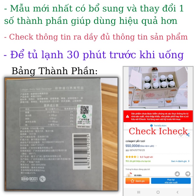 Nước uống Collagen Yến trắng da đẹp da Rosebeauty Collagen Bird’s Nest Beverage