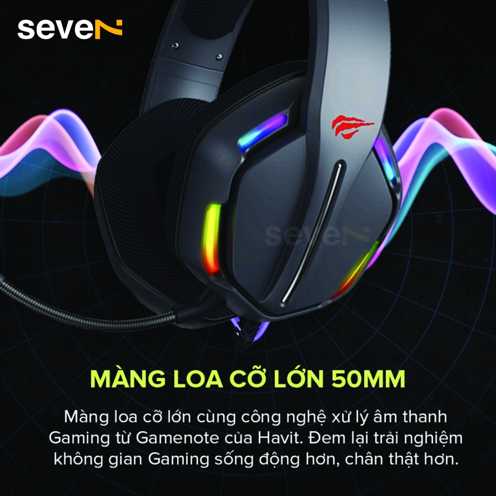 Tai nghe headphone Havit Gaming H2012D
