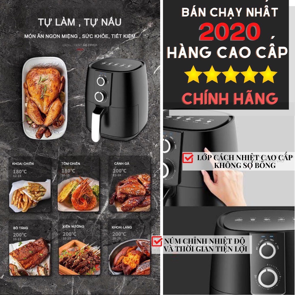 Nồi chiên không dầu LOẠI CƠ AIR FRYER dung tích 4.5L(Bh 12T)