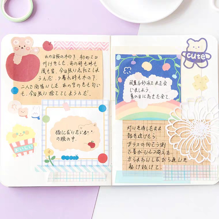 Giấy Nhớ Note Pad Memo Pad 100 Tờ Hình Gấu Bear Series Đáng Yêu Ghi Chép Tiện Dụng