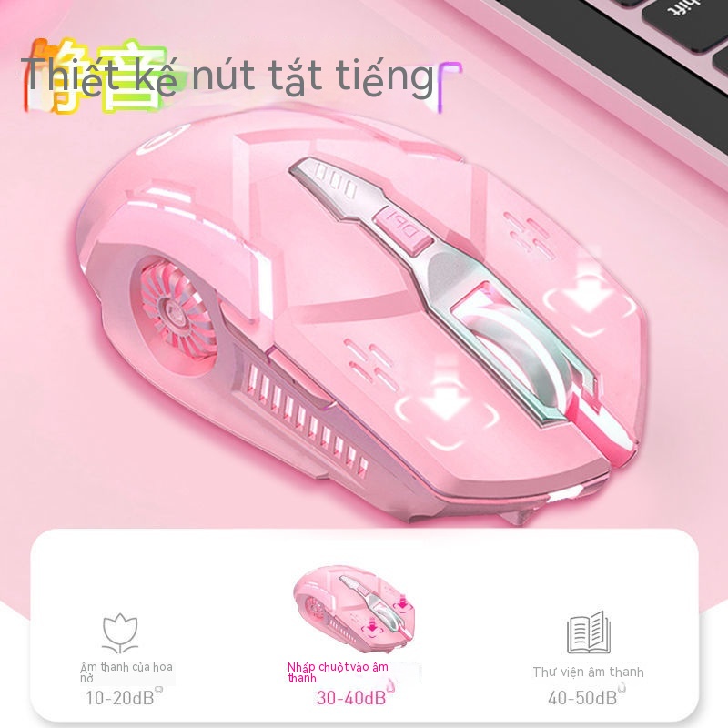 Chuột Không Dây Chơi Game Dễ Thương Có Thể Sạc Lại | BigBuy360 - bigbuy360.vn