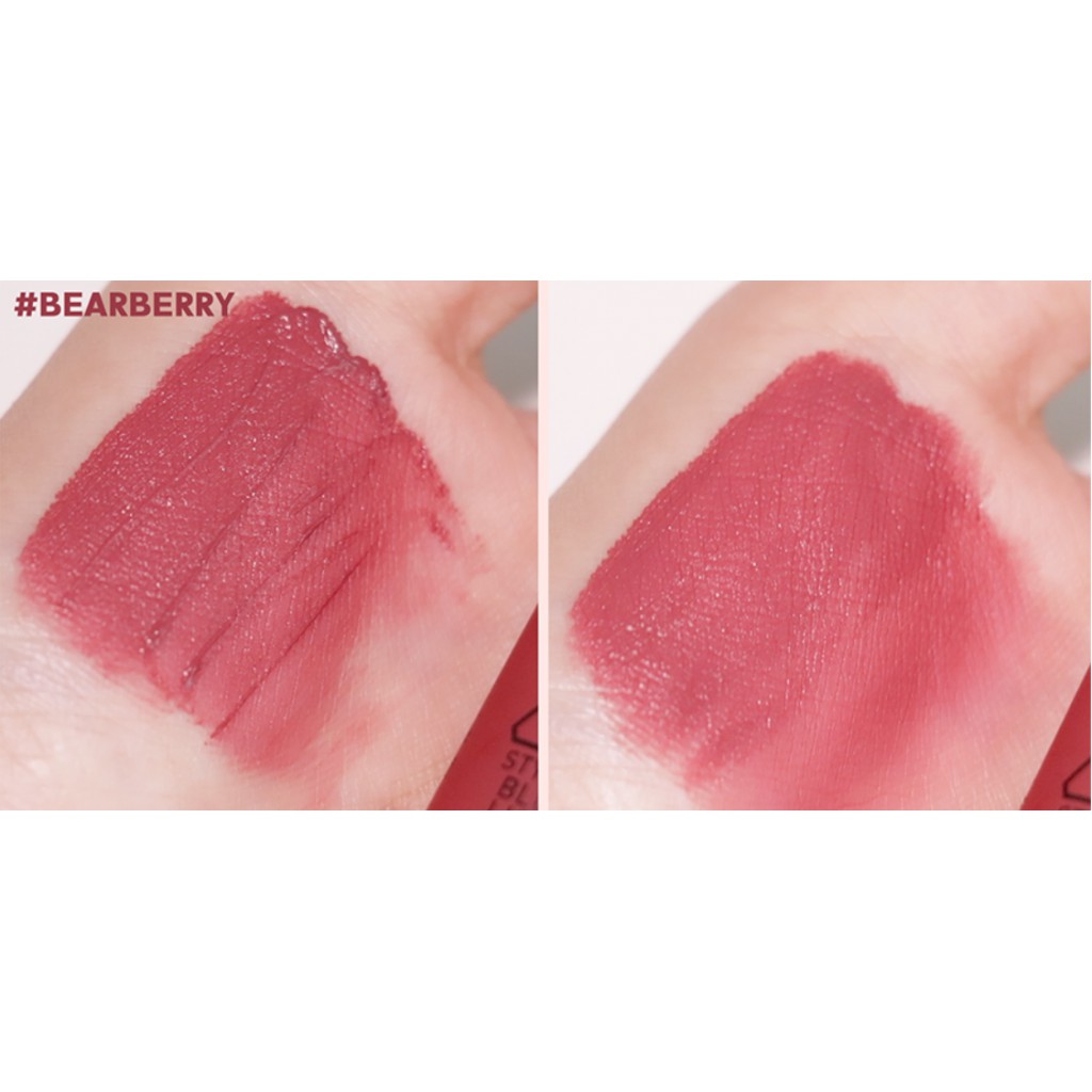 (CAM KẾT AUTH, TEM HIDDEN TAG) Son 3CE Blurring Liquid Lip #Bearberry – Màu Hồng Nâu Mận