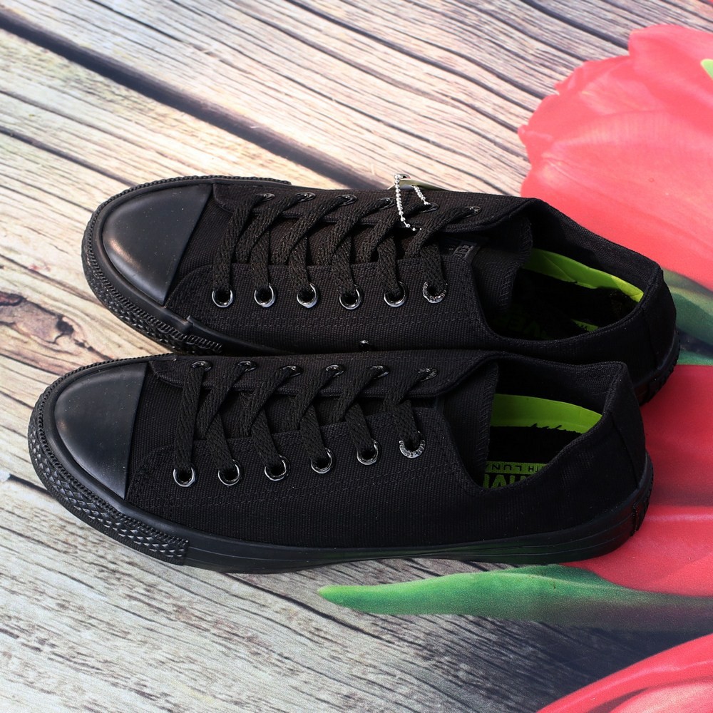 Giày Sneaker Chuck 2 Full Đen Nam Cổ Thấp ZRS ZRS + Tất