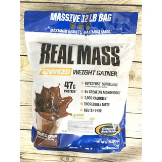 Thực Phẩm Tăng Cân Gaspari Real Mass 12 lbs 5.5 kg (Chocolate Ice Cream)