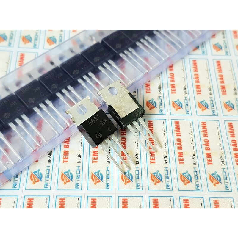 [Combo 5 chiếc] B861, 2SB861 Transistor PNP 200V/2A TO-220C