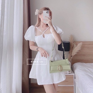 ĐẦM XỐP CHÉO NGẮN BIGSIZE